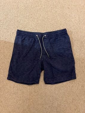 Men's Navy Drawstring Cotton Bonobos Shorts